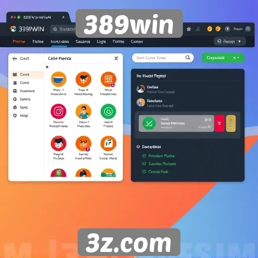 Interface do 389win facilita navegação para jogadores novatos